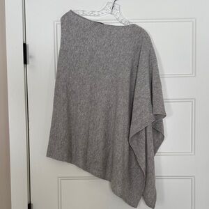 Charter Club Gray Cashmere Women's Poncho